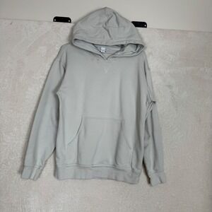 Lululemon All Yours Hoodie Light Grey Cotton Blend Women's Size 6 Minimalist